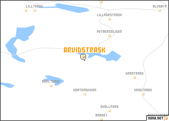 map of Arvidsträsk