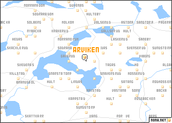 map of Arviken