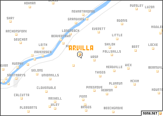 map of Arvilla