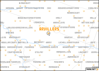 map of Arvillers