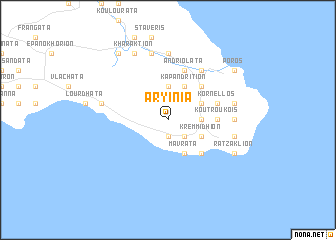 map of Aryínia