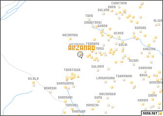 map of Arzanāo