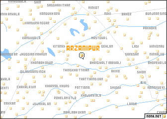 map of Arzānīpur