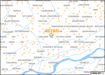 map of Arzāni