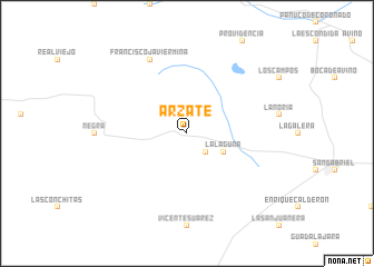 map of Arzate