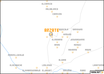 map of Arzate