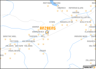 map of Arzberg