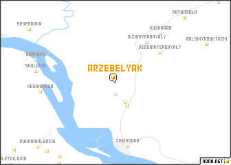 map of Arzebelyak