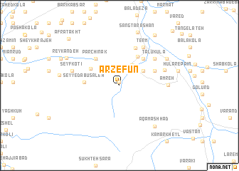 map of Arzefūn