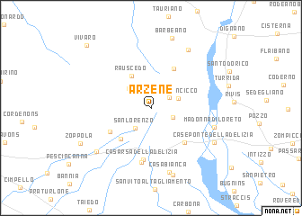 map of Arzene