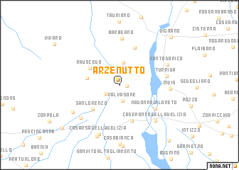 map of Arzenutto