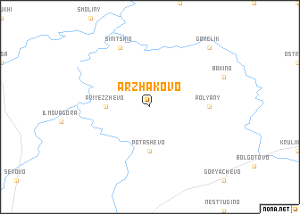 map of Arzhakovo