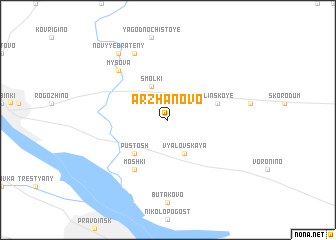 map of Arzhanovo