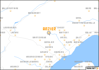 map of Arzier