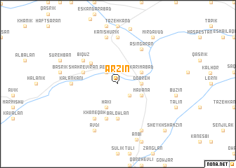 map of Arzīn