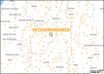 map of Arz Muhammad Magsi