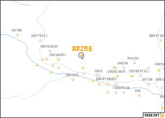 map of Arzne