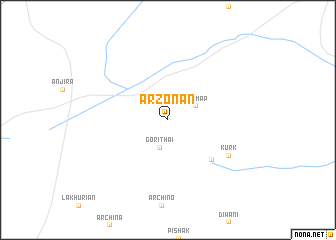 map of Arzonan