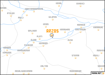 map of Árzos