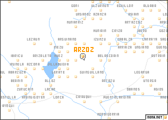 map of Arzoz