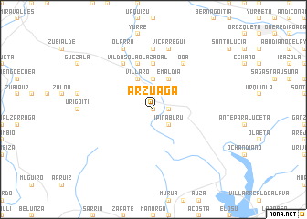 map of Arzuaga