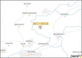 map of Arzyanka