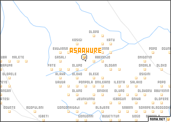 map of Asa Awure