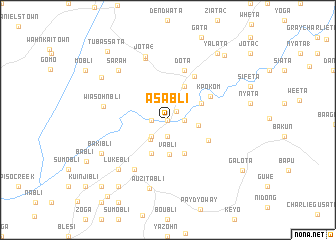 map of Asabli