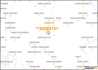 map of Asabotsy