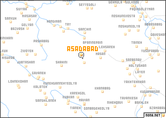map of Asadābād
