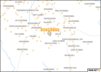 map of Asadābād