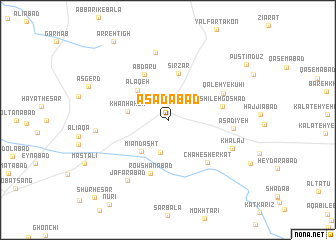 map of Asadābād