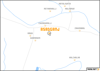 map of Asadganj