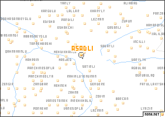 map of Əsǝdli