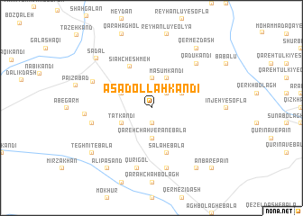 map of Asadollāh Kandī