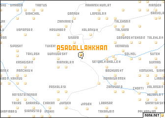 map of Asadollāh Khān