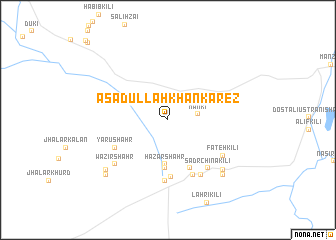 map of Asadullāh Khān Kārez