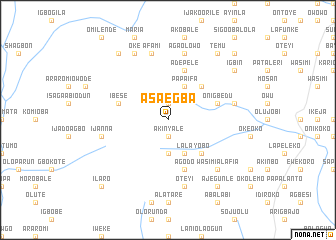 map of Asa Egba