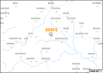 map of Asafo