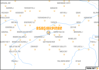 map of Aşağıakpınar