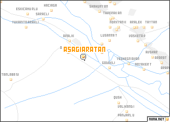 map of Aşağıaratan