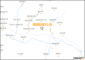 map of Aşağı Əylis