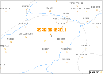 map of Aşağıbakraçlı