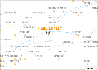 map of Aşağıçamlı