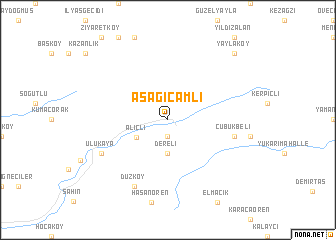 map of Aşağıçamlı