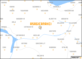 map of Aşağıçanakçı