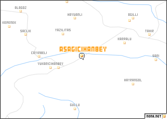 map of Aşağıcihanbey