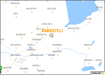 map of Aşağıçitli