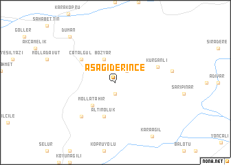 map of Aşağıderince