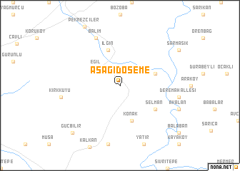 map of Aşağıdöşeme